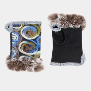 Faux Fur Fingerless Gloves